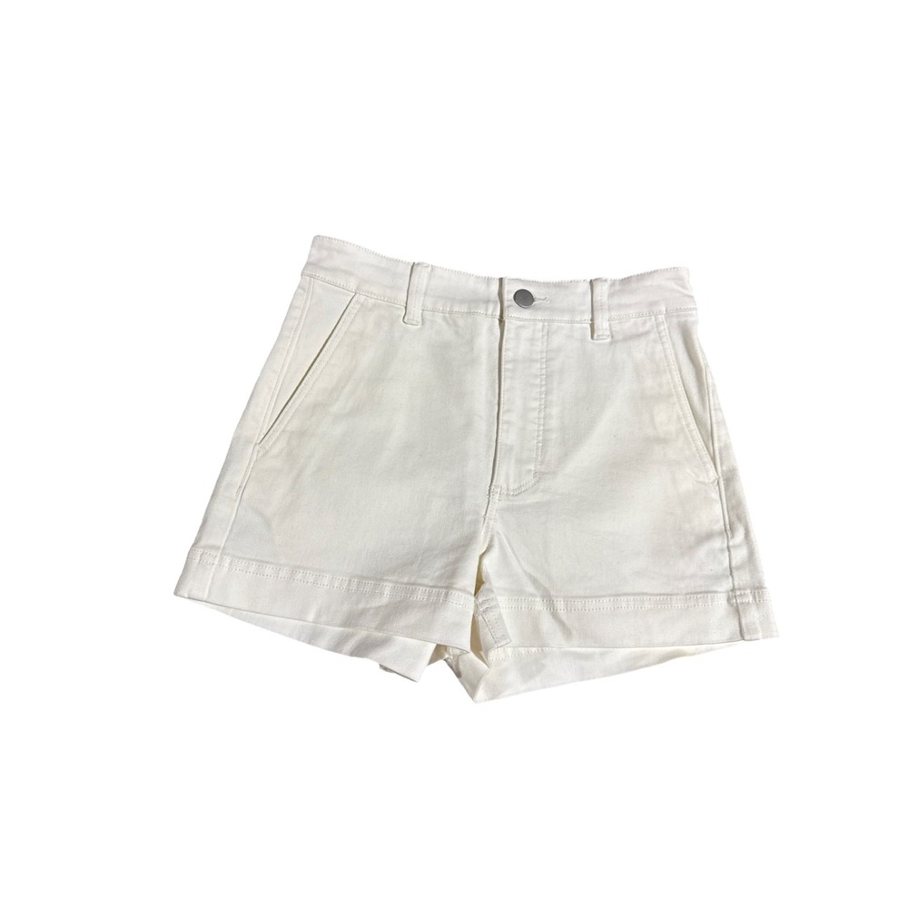 Women's Everlane Shorts White Denim Casual Sz 2